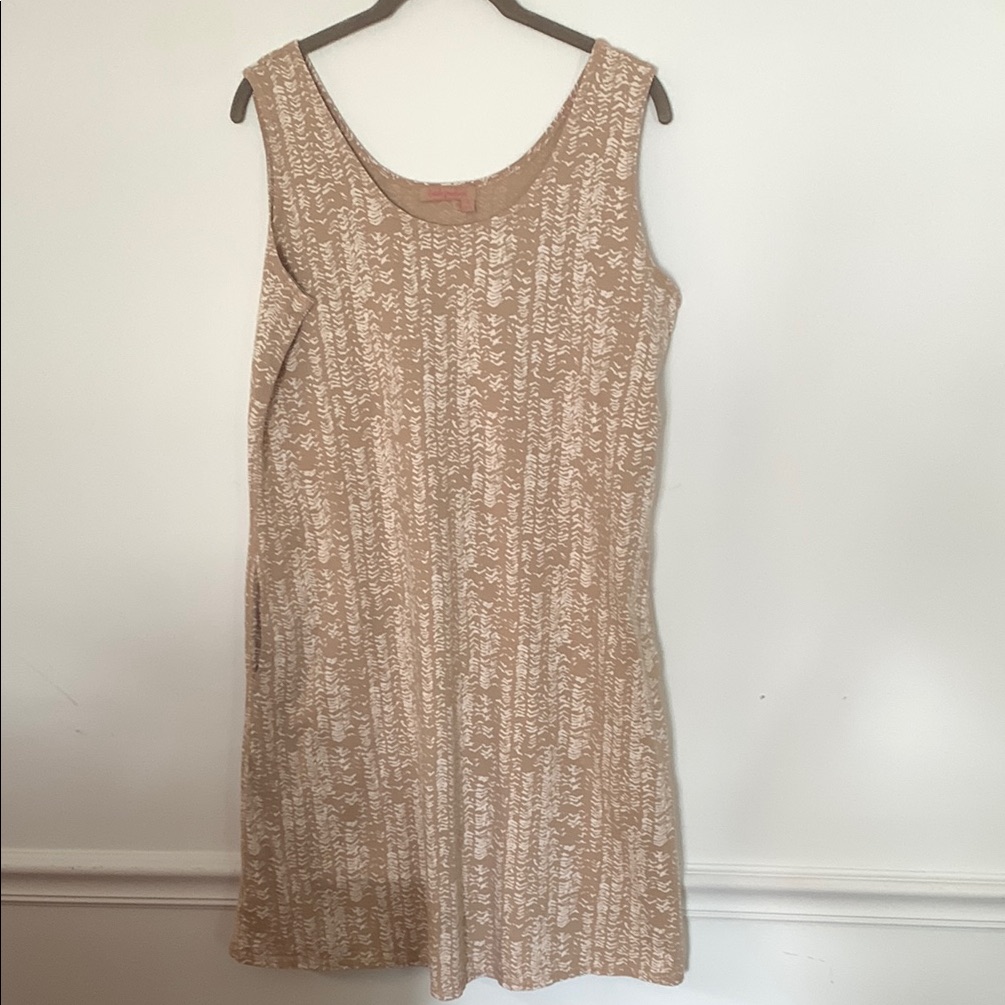 Fresh Produce Tan Sleeveless Dress